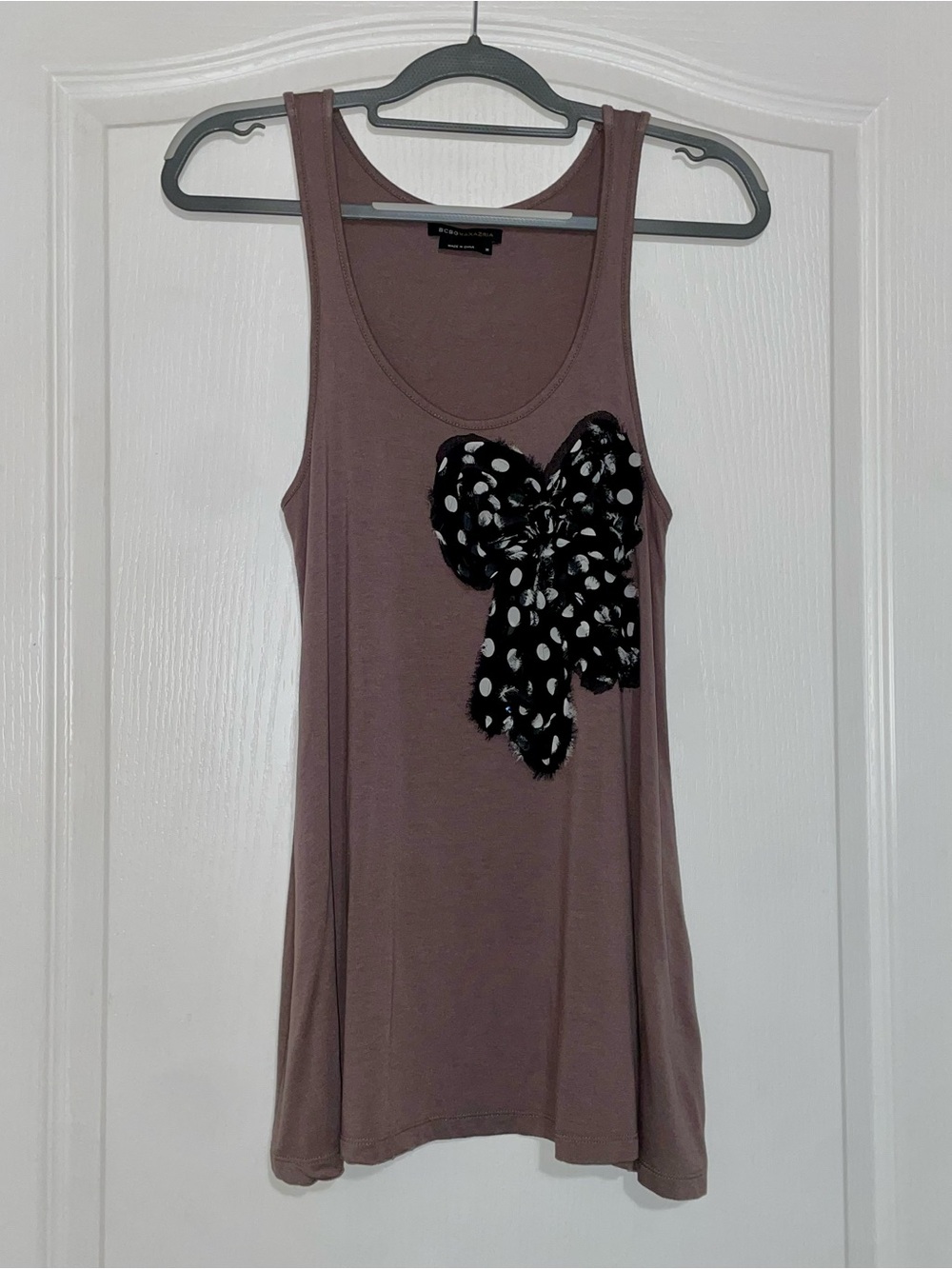 BCBG Max Azria Bow Tunic Tank Top M